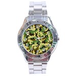 Camo Woodland Stainless Steel Analogue Watch