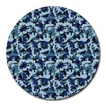 Navy Camouflage Round Mousepads