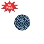 Navy Camouflage 1  Mini Buttons (10 pack) 