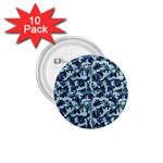 Navy Camouflage 1.75  Buttons (10 pack)