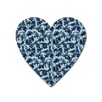 Navy Camouflage Heart Magnet