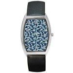 Navy Camouflage Barrel Style Metal Watch