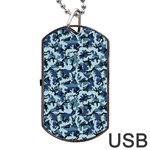 Navy Camouflage Dog Tag USB Flash (Two Sides)