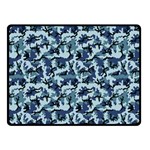 Navy Camouflage Double Sided Fleece Blanket (Small) 