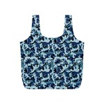 Navy Camouflage Full Print Recycle Bags (S) 