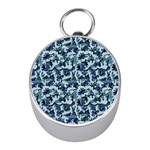Navy Camouflage Mini Silver Compasses