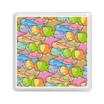 Fishes Cartoon Memory Card Reader (Square) 