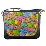 Fishes Cartoon Messenger Bags