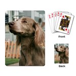 Longhaired Weimaraner Playing Cards Single Design