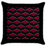 Ogee Berry Tufted Vintage Throw Pillow Case (Black)