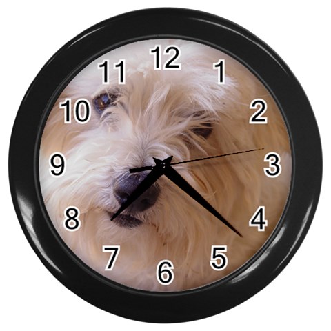 Dads Dog Wall Clock (Black) from UrbanLoad.com Front