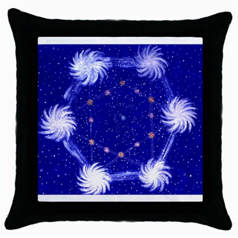 StarMap (*Angels Projects*) Pillow Case (Black) from UrbanLoad.com Front