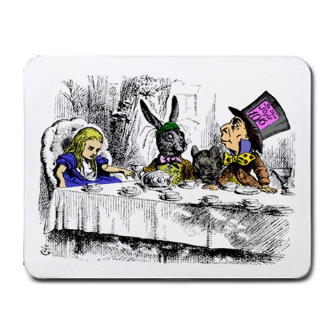 Alice In Wonderland Mad Hatter Tea Party Small Mousepad from UrbanLoad.com Front