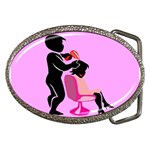 Salon- Silhouette-Pink Belt Buckle