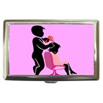 Salon- Silhouette-Pink Cigarette Money Case