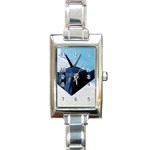 F-117 Nighthawk 2 Rectangular Italian Charm Watch