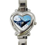 F-117 Nighthawk 2 Heart Italian Charm Watch