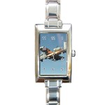 A-10 Thunderbolt II Rectangular Italian Charm Watch