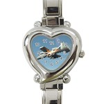 A-10 Thunderbolt II Heart Italian Charm Watch