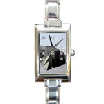 F-117 Nighthawk Rectangular Italian Charm Watch