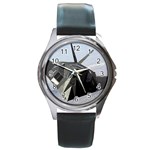 F-117 Nighthawk Round Metal Watch