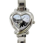 F-117 Nighthawk Heart Italian Charm Watch