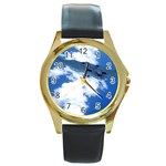 B-2 Spirit Round Gold Metal Watch