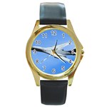 B-1B Lancer 2 Round Gold Metal Watch