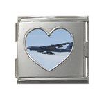 B-52 Stratofortress Mega Link Heart Italian Charm (18mm)