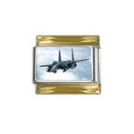 F-15E Strike Eagle Gold Trim Italian Charm (9mm)