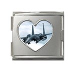 F-15E Strike Eagle Mega Link Heart Italian Charm (18mm)