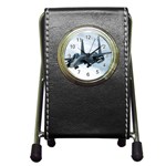 F-15E Strike Eagle Pen Holder Desk Clock