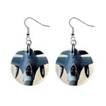 F-16 Fighting Falcon 1  Button Earrings