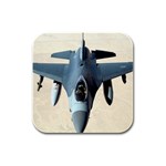 F-16 Fighting Falcon Rubber Square Coaster (4 pack)