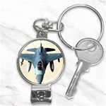 F-16 Fighting Falcon Nail Clippers Key Chain