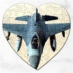 F-16 Fighting Falcon Jigsaw Puzzle (Heart)