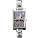 F-18 Hornet Rectangular Italian Charm Watch