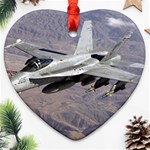 F-18 Hornet Ornament (Heart)