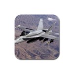 F-18 Hornet Rubber Square Coaster (4 pack)