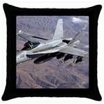 F-18 Hornet Throw Pillow Case (Black)