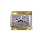 F-18 Hornet Gold Trim Italian Charm (9mm)