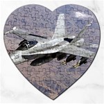 F-18 Hornet Jigsaw Puzzle (Heart)