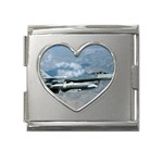 F-16C Fighting Falcon Mega Link Heart Italian Charm (18mm)