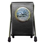 F-16C Fighting Falcon Pen Holder Desk Clock