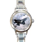 LOCKHEED MARTIN X-35, Joint Strike Fighter Round Italian Charm Watch