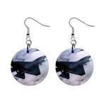 LOCKHEED MARTIN X-35, Joint Strike Fighter 1 Button Earrings LOCKHEED MARTIN X-35, Joint Strike Fighter 1 Button Earrings
