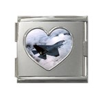 LOCKHEED MARTIN X-35, Joint Strike Fighter Mega Link Heart Italian Charm (18mm) LOCKHEED MARTIN X-35, Joint Strike Fighter Mega Link Heart Italian Charm (18mm)
