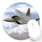 F A-22 Raptor Round Mousepad