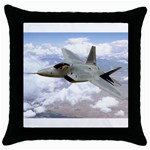 F A-22 Raptor Throw Pillow Case (Black)