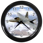 F A-22 Raptor Wall Clock (Black)